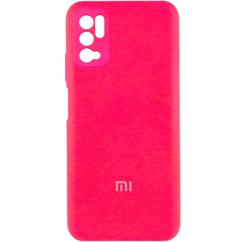 Чехол Silicone Cover Full Camera (AA) для Xiaomi Redmi Note 10 5G / Poco M3 Pro (Розовый / Barbie pink)