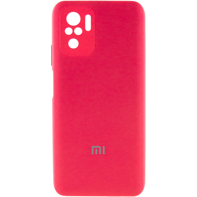 Чехол Silicone Cover Full Camera (AA) для Xiaomi Redmi Note 10 / Note 10s (Розовый / Barbie pink)