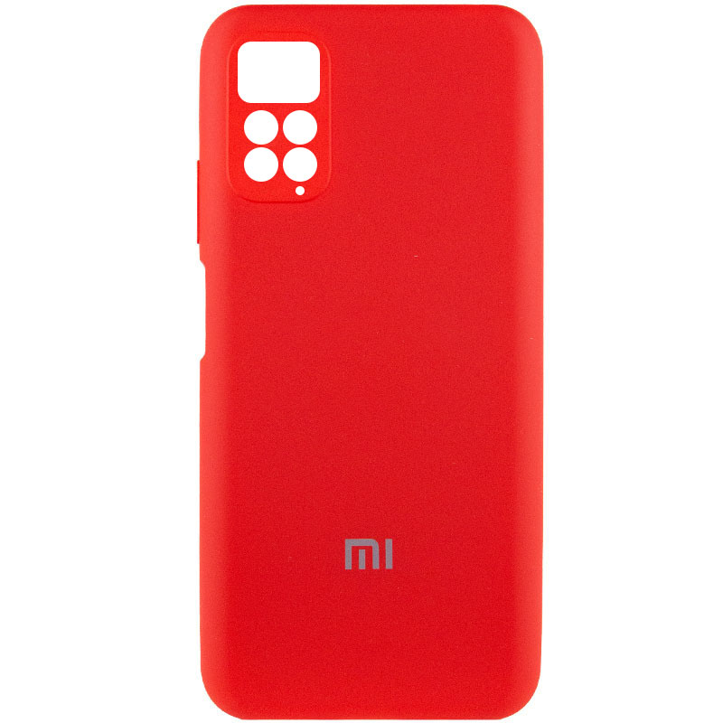 Чехол Silicone Cover Full Camera (AA) для Xiaomi Redmi Note 11 (Global) / Note 11S (Красный / Red)