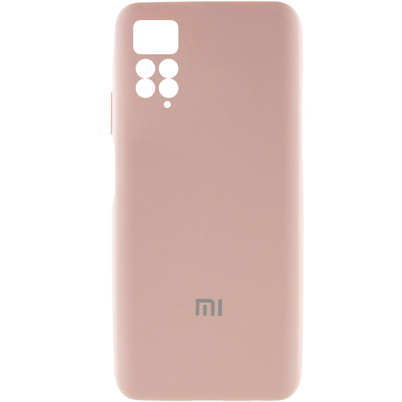 Чехол Silicone Cover Full Camera (AA) для Xiaomi Redmi Note 11 (Global) / Note 11S (Розовый / Pink Sand)