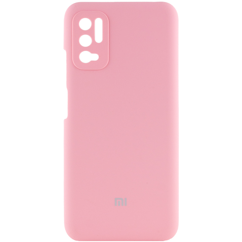 Чохол Silicone Cover Full Camera (AAA) для Xiaomi Redmi Note 10 5G (Рожевий / Pink)