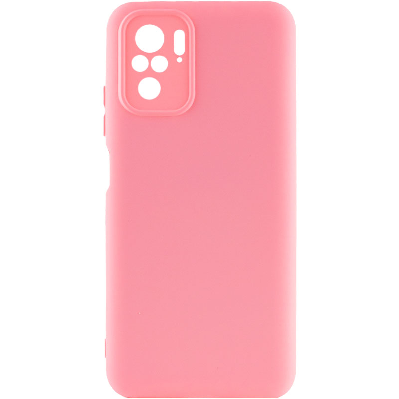 Чехол Silicone Cover Full Camera without Logo (A) для Xiaomi Redmi Note 10 / Note 10s (Розовый / Pink)