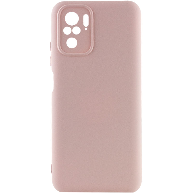 Чехол Silicone Cover Full Camera without Logo (A) для Xiaomi Redmi Note 10 / Note 10s (Розовый / Pink Sand)