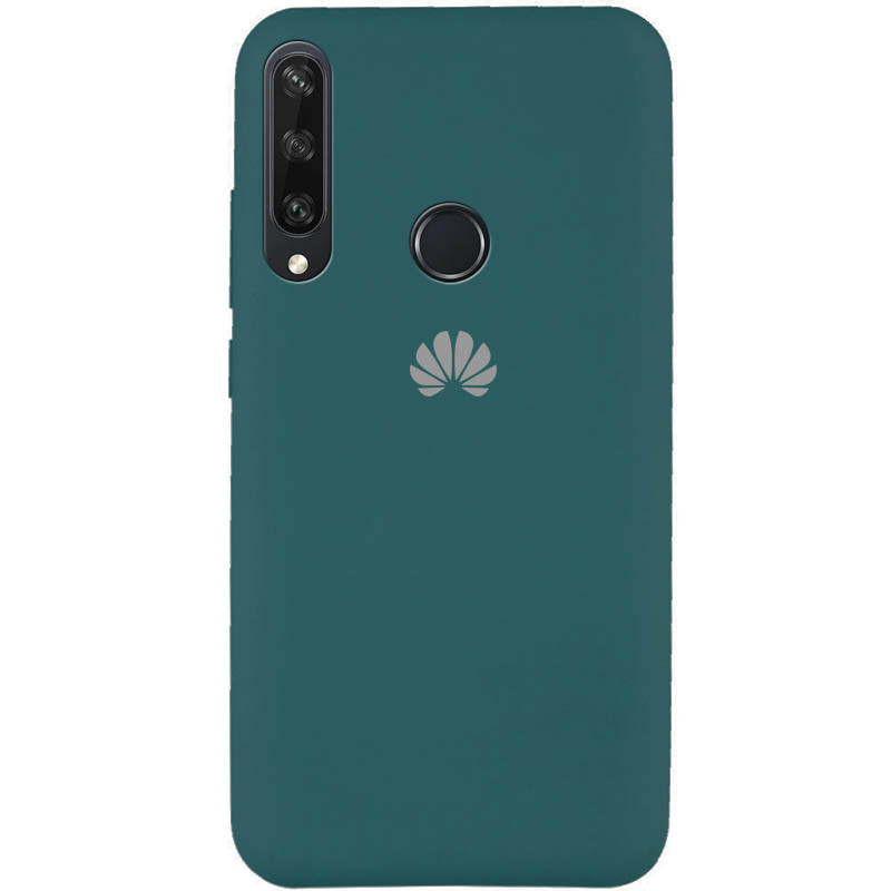 Чехол Silicone Cover Full Protective (AA) для Huawei Y6p (Зеленый / Pine green)