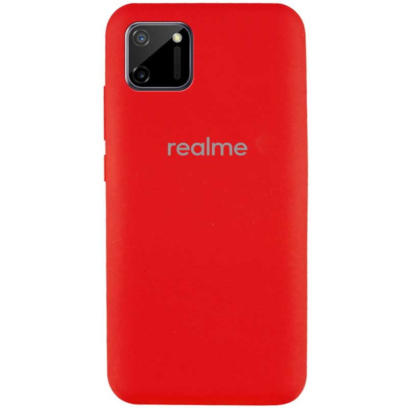 Чехол Silicone Cover Full Protective (AA) для Realme C11 (Красный / Red)