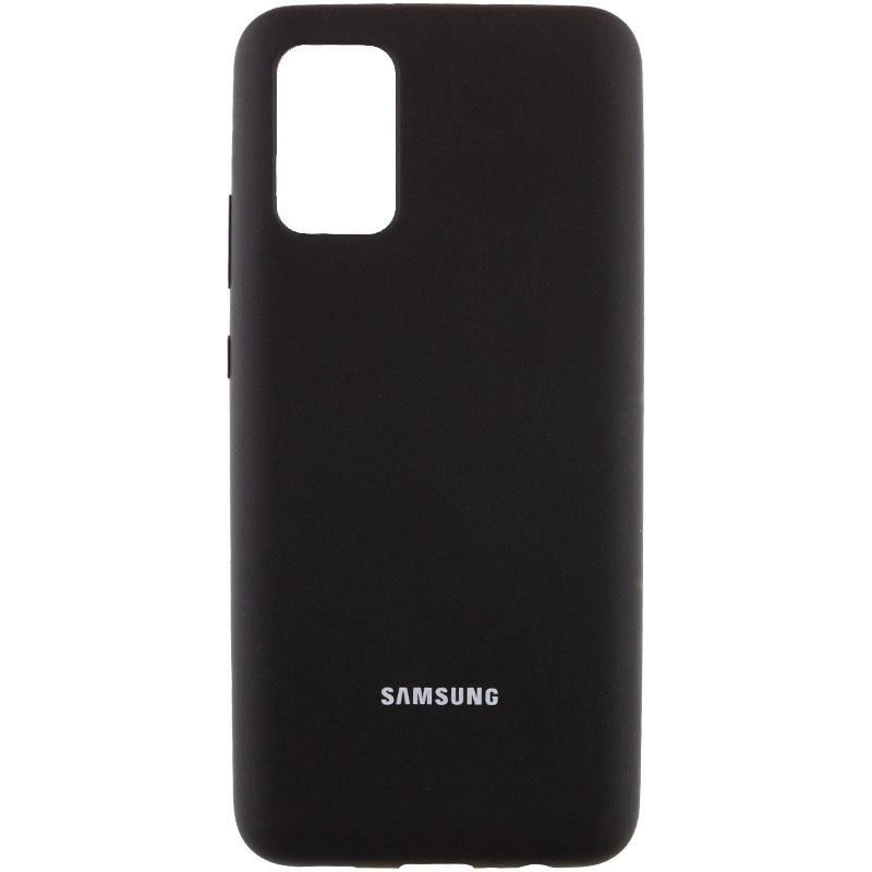 Чехол Silicone Cover Full Protective (AA) для Samsung Galaxy A02s (Черный / Black)
