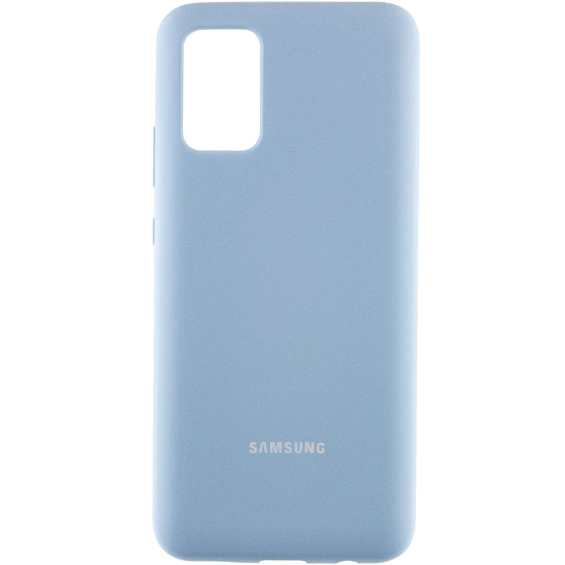 Чехол Silicone Cover Full Protective (AA) для Samsung Galaxy A02s (Голубой / Lilac Blue)