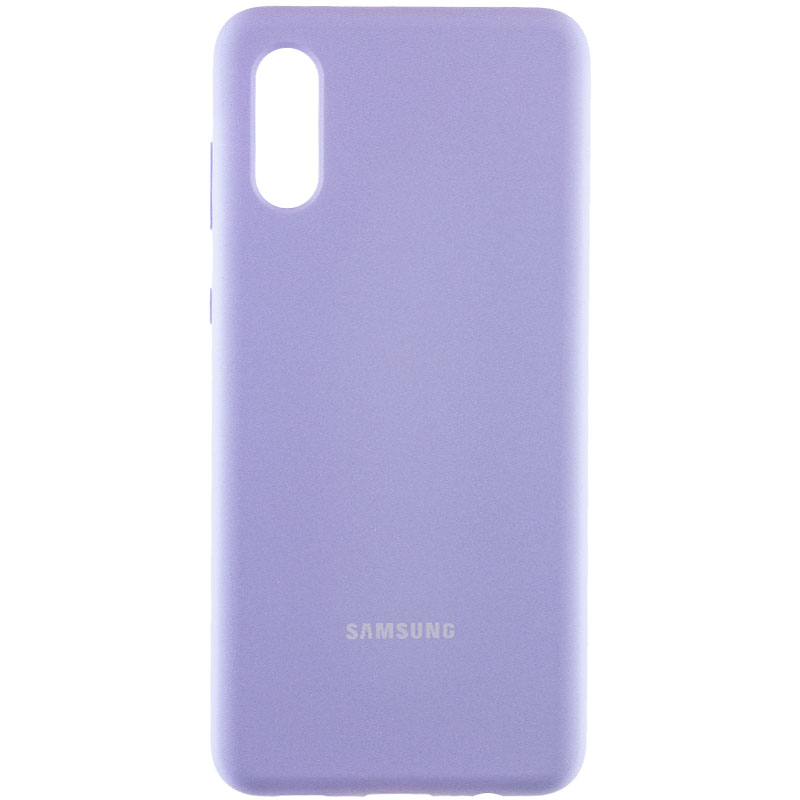 Чехол Silicone Cover Full Protective (AA) для Samsung Galaxy A02 (Сиреневый / Dasheen)