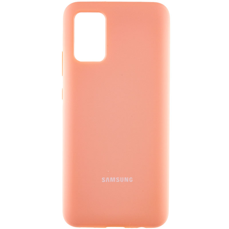 Чехол Silicone Cover Full Protective (AA) для Samsung Galaxy A02s (Розовый / Pudra)