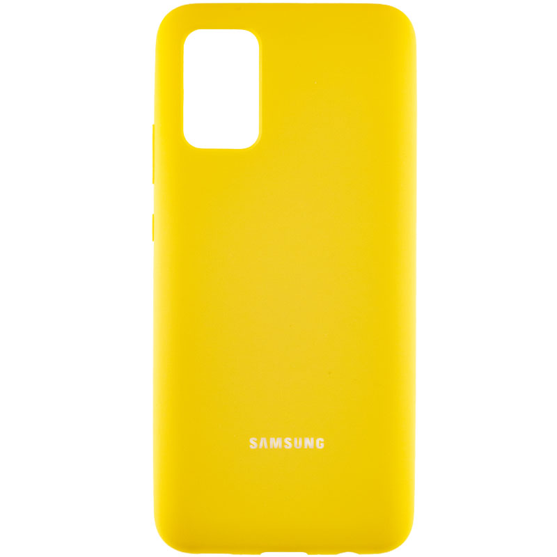 Чехол Silicone Cover Full Protective (AA) для Samsung Galaxy A02s (Желтый / Yellow)