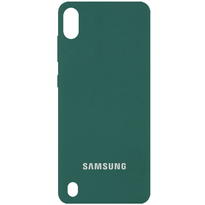 Чехол Silicone Cover Full Protective (AA) для Samsung Galaxy A10 (A105F) (Зеленый / Pine green)