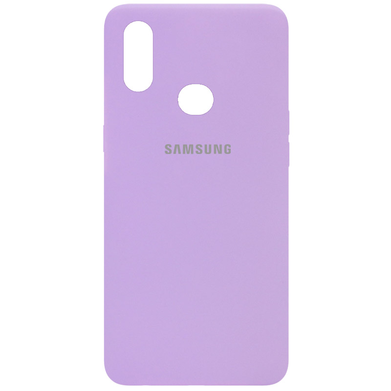 Чехол Silicone Cover Full Protective (AA) для Samsung Galaxy A10s (Сиреневый / Lilac)
