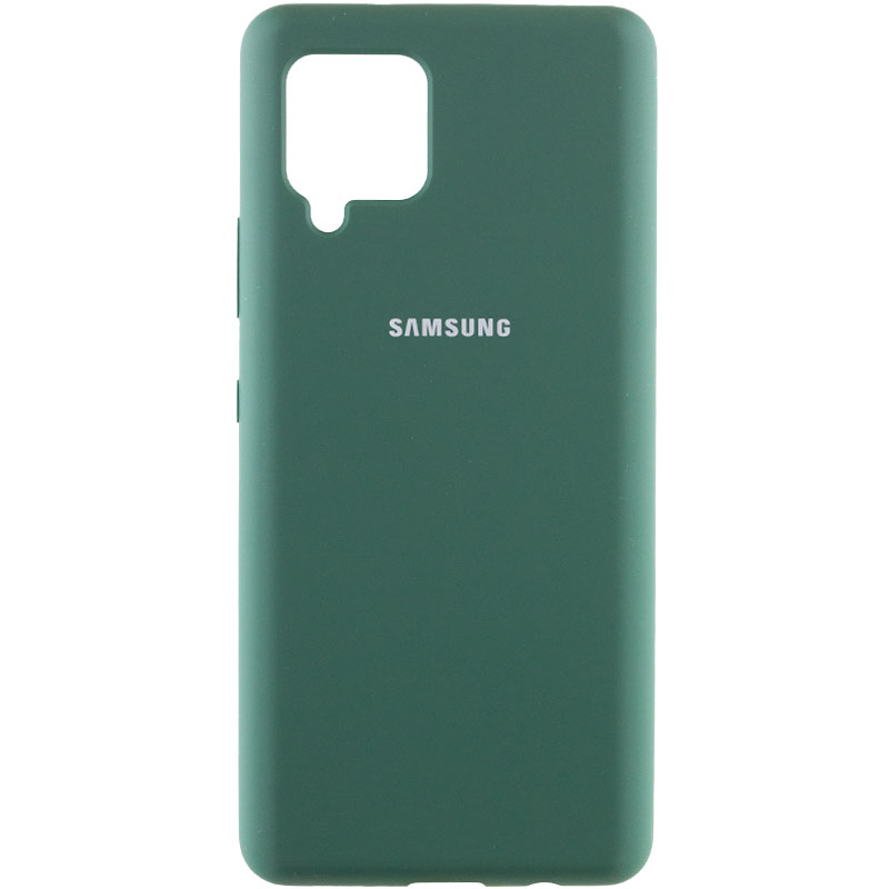 Чехол Silicone Cover Full Protective (AA) для Samsung Galaxy A42 5G (Зеленый / Pine green)