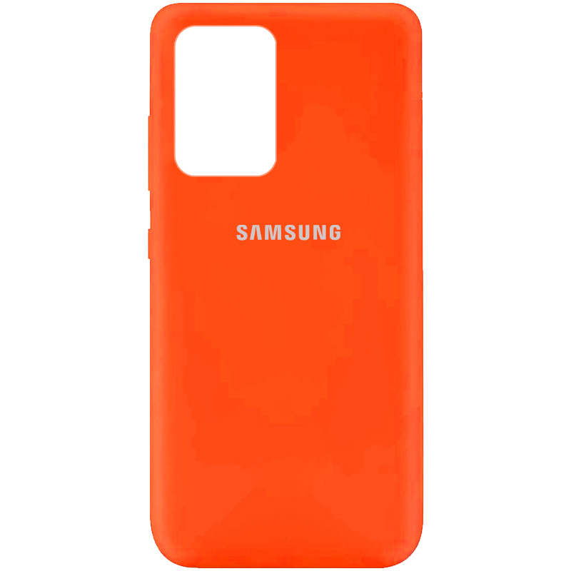 Чехол Silicone Cover Full Protective (AA) для Samsung Galaxy A72 4G / A72 5G (Оранжевый / Neon Orange)