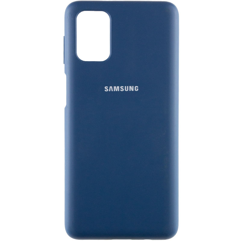 Чехол Silicone Cover Full Protective (AA) для Samsung Galaxy M31s (Синий / Navy Blue)