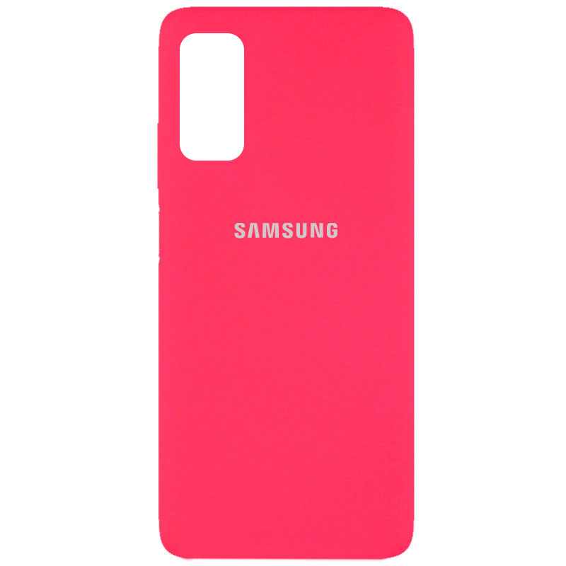 Чехол Silicone Cover Full Protective (AA) для Samsung Galaxy S20 FE (Розовый / Shiny pink)