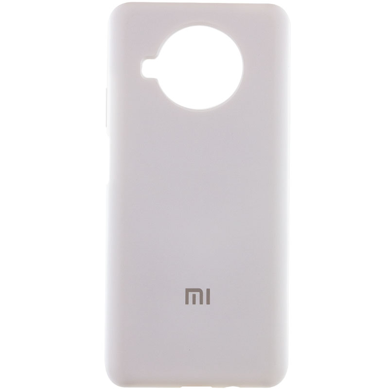 Чехол Silicone Cover Full Protective (AA) для Xiaomi Redmi Note 9 Pro 5G (Белый / White)
