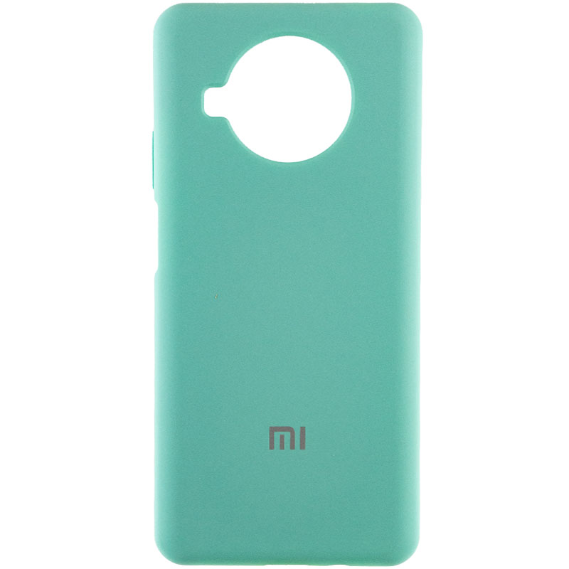 Чехол Silicone Cover Full Protective (AA) для Xiaomi Mi 10T Lite / Redmi Note 9 Pro 5G (Бирюзовый / Ice Blue)