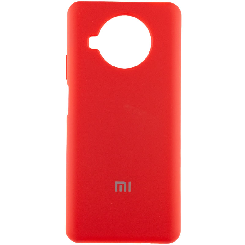 Чехол Silicone Cover Full Protective (AA) для Xiaomi Redmi Note 9 Pro 5G (Красный / Red)