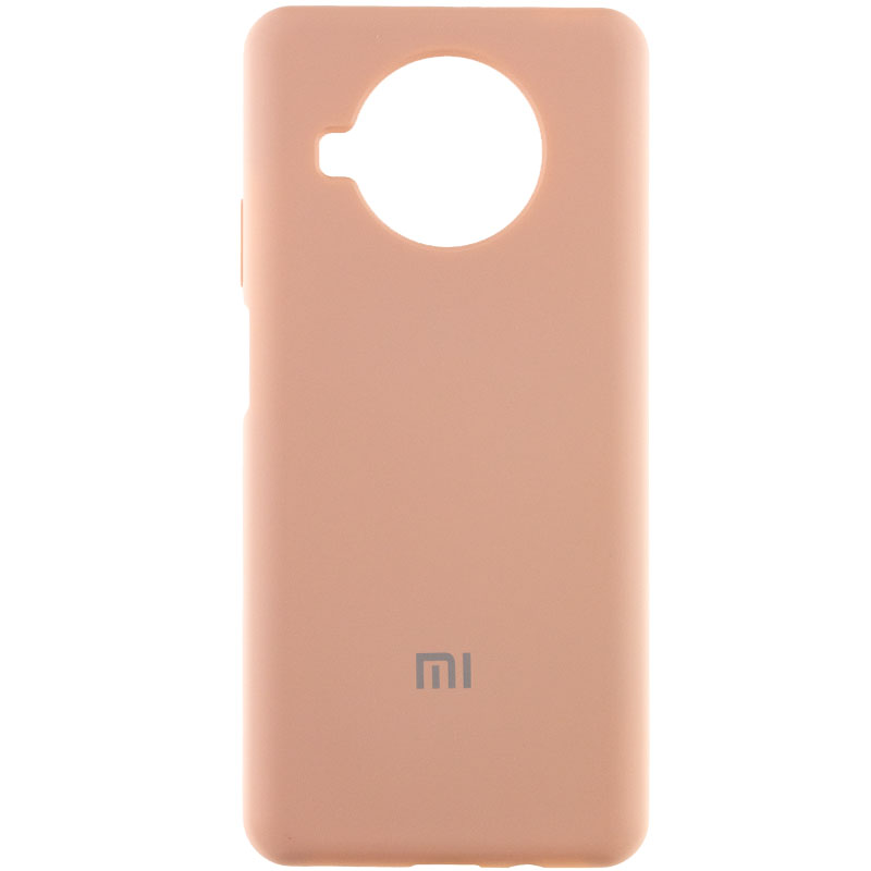 Чехол Silicone Cover Full Protective (AA) для Xiaomi Redmi Note 9 Pro 5G (Розовый / Pink Sand)