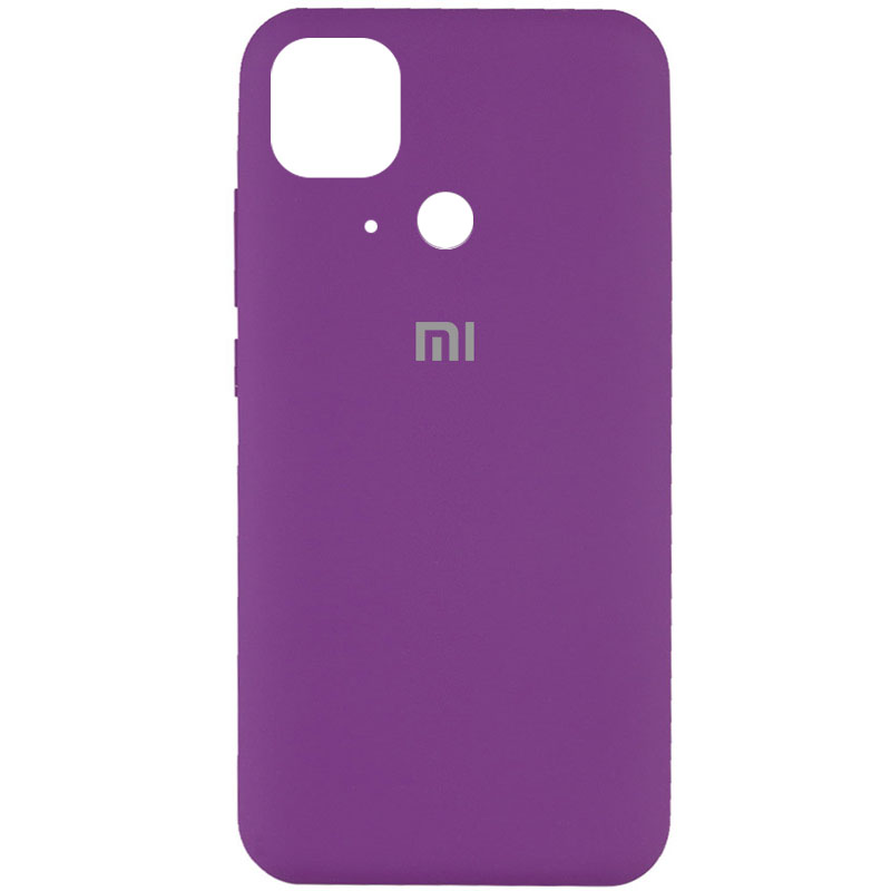 Чехол Silicone Cover Full Protective (AA) для Xiaomi Redmi 10C (Фиолетовый / Grape)