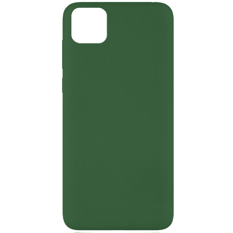 Чехол Silicone Cover Full without Logo (A) для Huawei Y5p (Зеленый / Dark green)