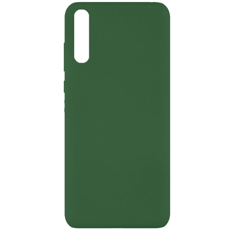 Чехол Silicone Cover Full without Logo (A) для Huawei Y8p (2020) / P Smart S (Зеленый / Dark green)
