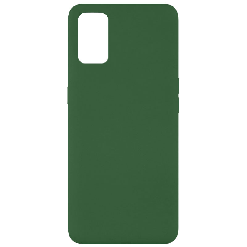 Чехол Silicone Cover Full without Logo (A) для Oppo A92 (Зеленый / Dark green)