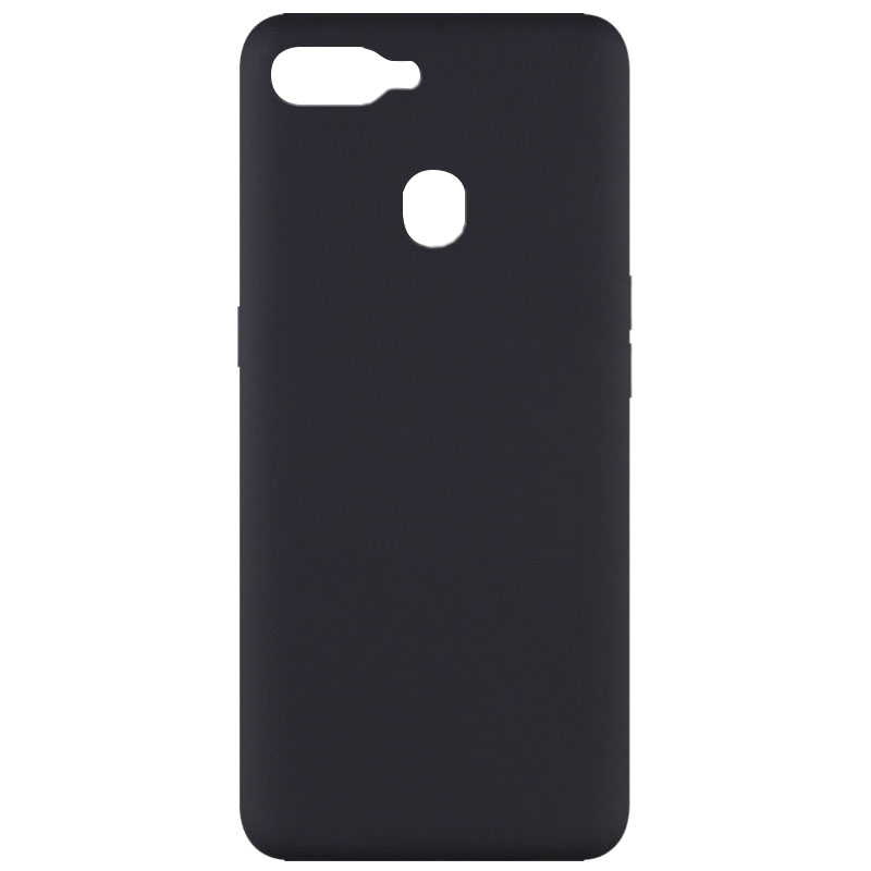 Чехол Silicone Cover Full without Logo (A) для Oppo A5s / Oppo A12 (Черный / Black)
