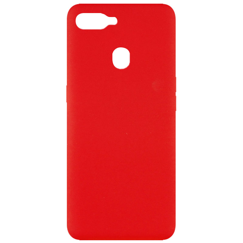 Чохол Silicone Cover Full without Logo (A) для Oppo A5s (Червоний / Red)