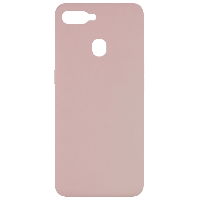 Чехол Silicone Cover Full without Logo (A) для Oppo A5s / Oppo A12 (Розовый / Pink Sand)