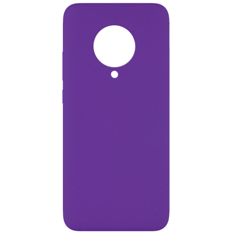 Чехол Silicone Cover Full without Logo (A) для Xiaomi Redmi K30 Pro / Poco F2 Pro (Фиолетовый / Purple)