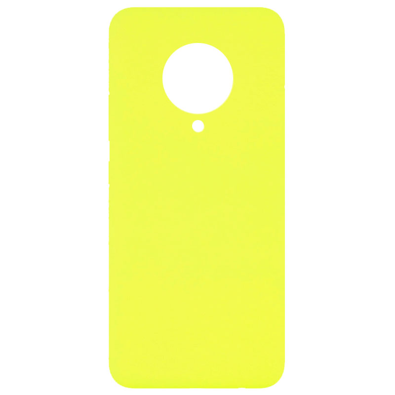 Чехол Silicone Cover Full without Logo (A) для Xiaomi Poco F2 Pro (Желтый / Flash)