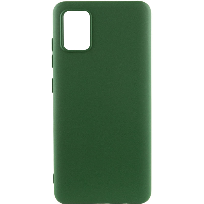 Чехол Silicone Cover Lakshmi (AA) для Samsung Galaxy A51 (Зеленый / Dark green)