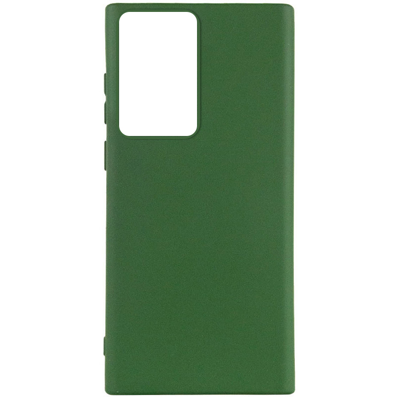 Чохол Silicone Cover Lakshmi (AA) для Samsung Galaxy S21 Ultra (Зелений / Dark green)