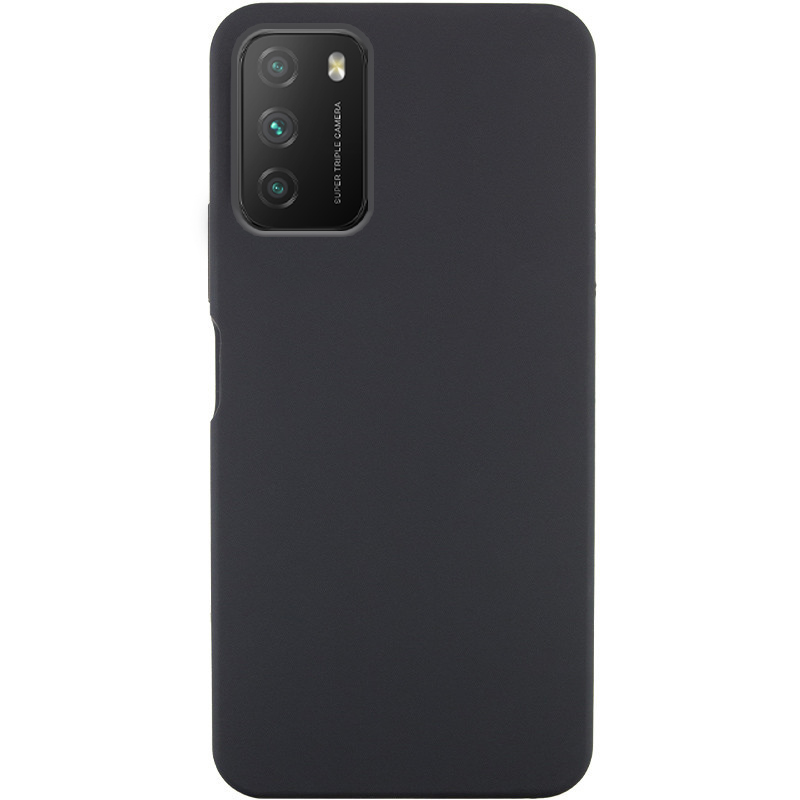 Чехол Silicone Cover Lakshmi (AA) для Xiaomi Poco M3 (Черный / Black)