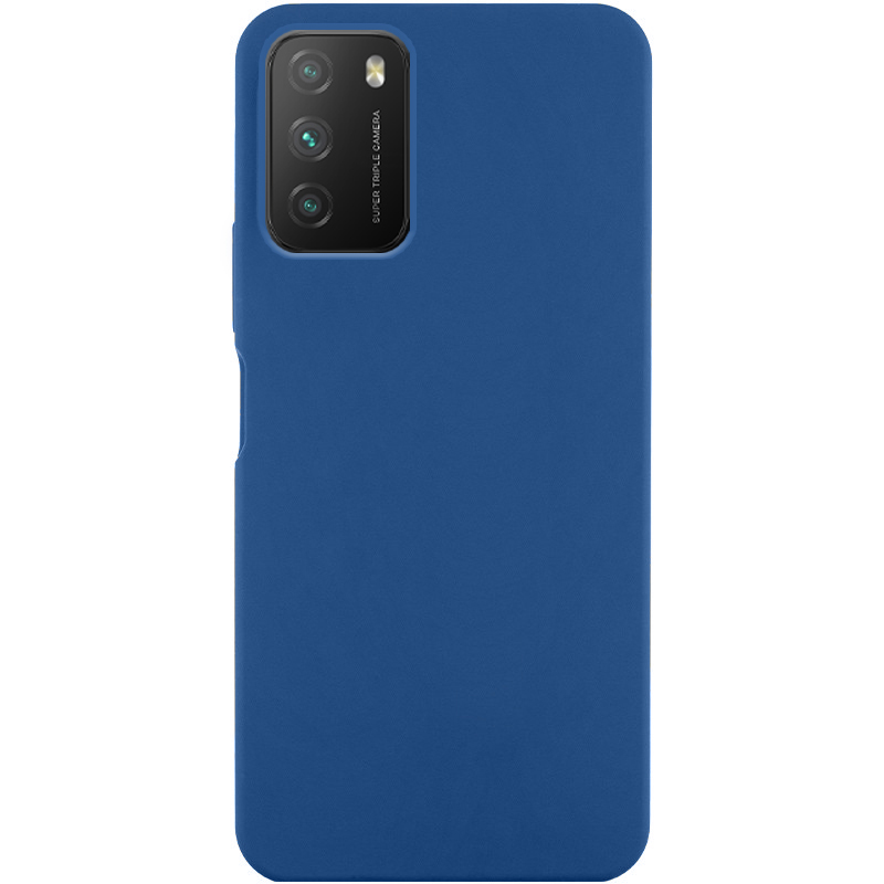 Чехол Silicone Cover Lakshmi (AA) для Xiaomi Poco M3 (Синий / Navy Blue)