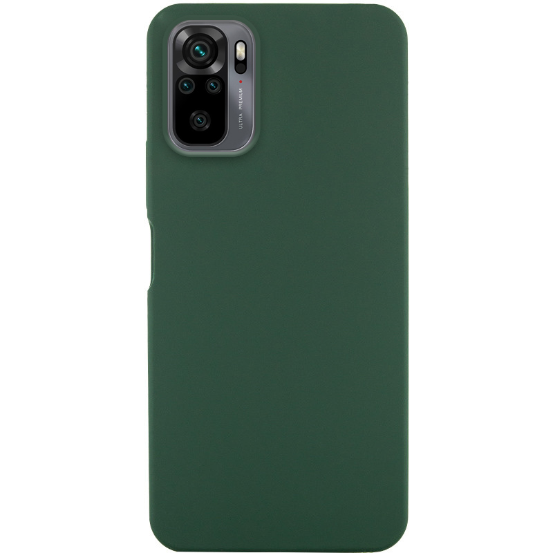 Чехол Silicone Cover Lakshmi (AA) для Xiaomi Redmi Note 10 / Note 10s / Poco M5s (Зеленый / Dark green)