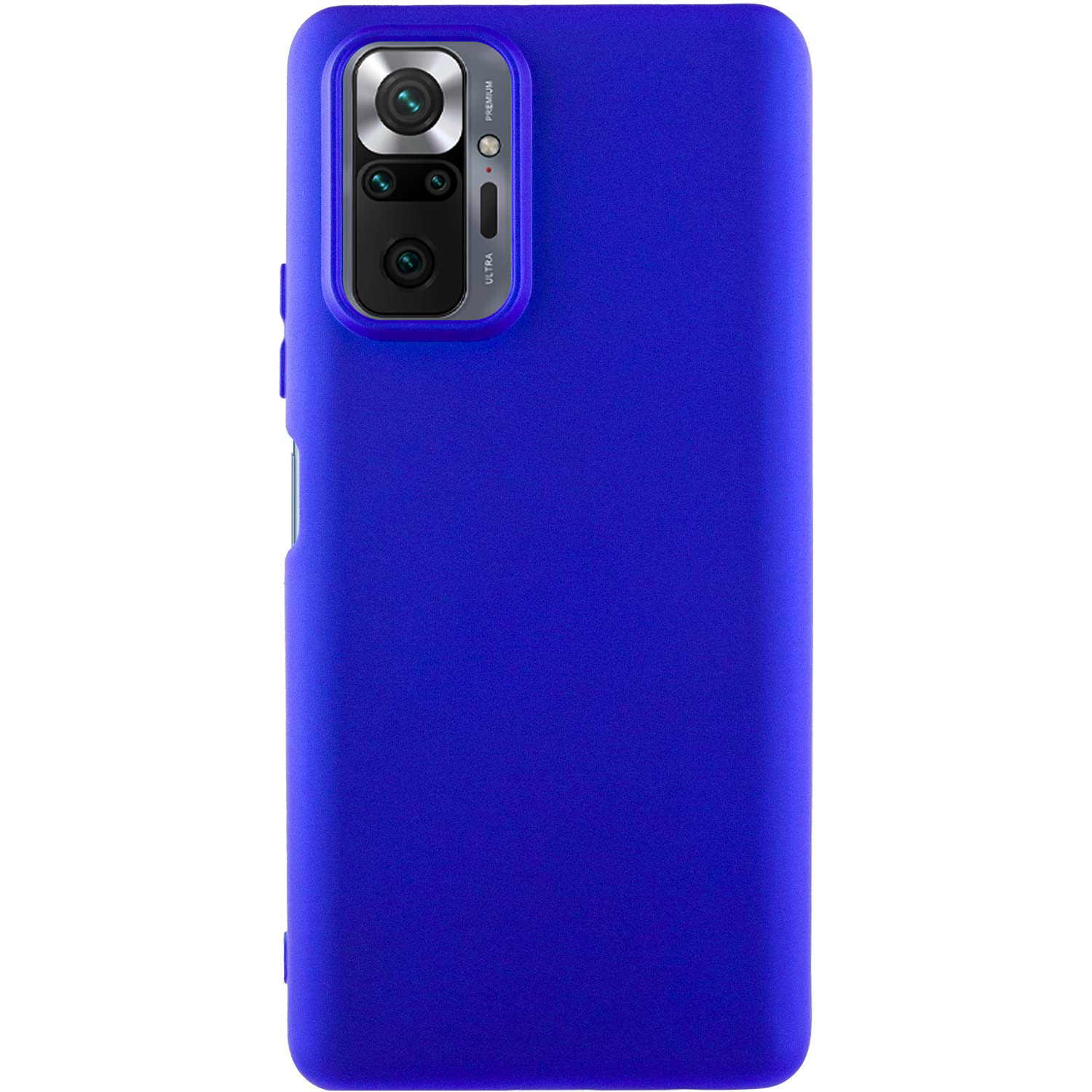 Чехол Silicone Cover Lakshmi (AA) для Xiaomi Redmi Note 10 Pro Max (Синий / Iris)