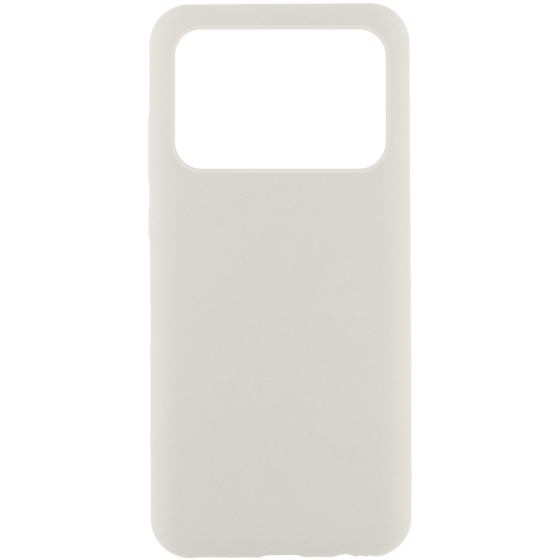 Чехол Silicone Cover Lakshmi (AAA) для Xiaomi Poco X6 Pro (Белый / White)