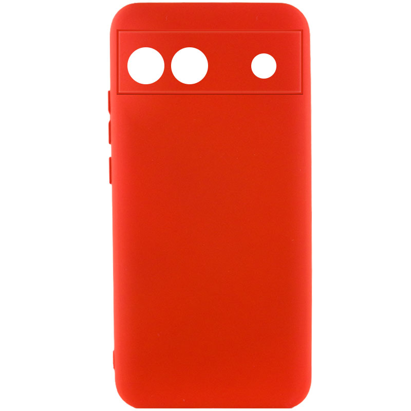 Чехол Silicone Cover Lakshmi Full Camera (A) для Google Pixel 6a (Красный / Red)