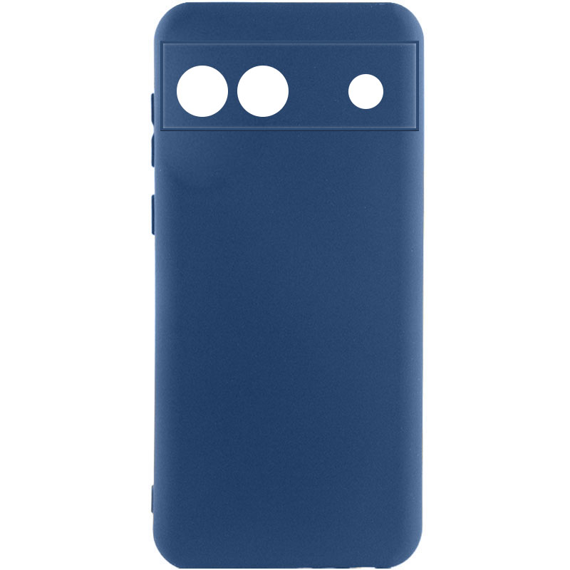Чохол Silicone Cover Lakshmi Full Camera (A) для Google Pixel 6a (Синій / Navy Blue)