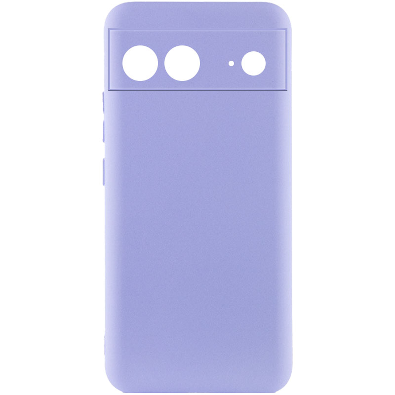 Чехол Silicone Cover Lakshmi Full Camera (A) для Google Pixel 7 (Сиреневый / Dasheen)