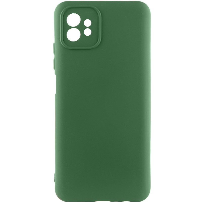 Фото Чехол Silicone Cover Lakshmi Full Camera (A) для Motorola Moto G32 Зеленый / Dark green на onecase.com.ua
