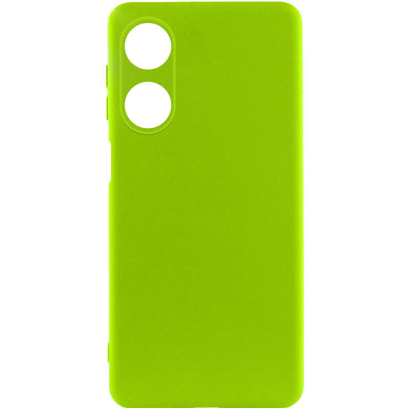 Чохол Silicone Cover Lakshmi Full Camera (A) для Oppo A38 (Салатовий / Neon Green)