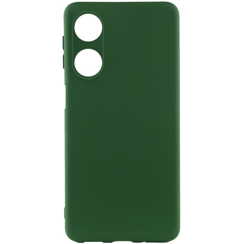 Чехол Silicone Cover Lakshmi Full Camera (A) для Oppo A38 / A18 (Зеленый / Dark green)
