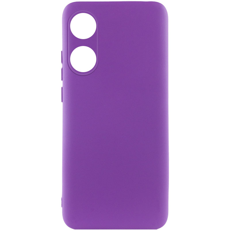 Чехол Silicone Cover Lakshmi Full Camera (A) для Oppo A58 4G (Фиолетовый / Purple)