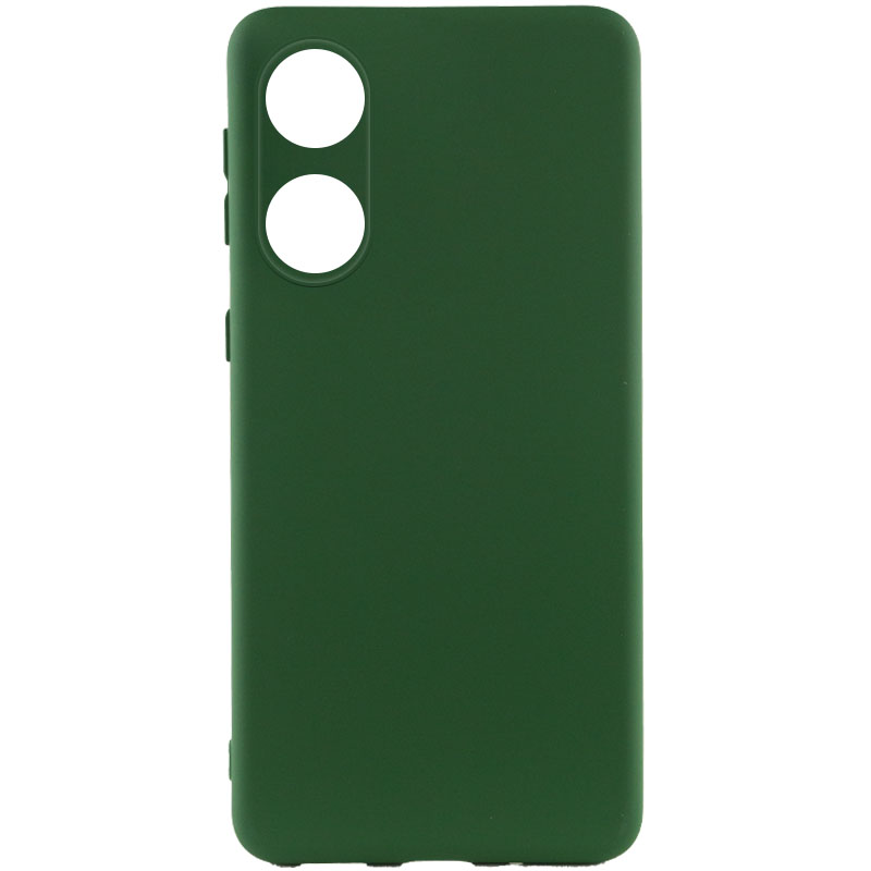 Чохол Silicone Cover Lakshmi Full Camera (A) для Oppo A58 4G (Зелений / Dark green)