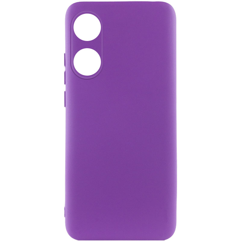 Чохол Silicone Cover Lakshmi Full Camera (A) для Oppo A78 4G (Фіолетовий / Purple)