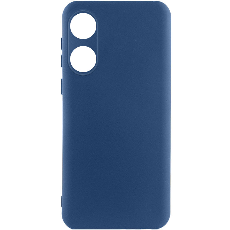 Чехол Silicone Cover Lakshmi Full Camera (A) для Oppo A78 4G (Синий / Navy Blue)